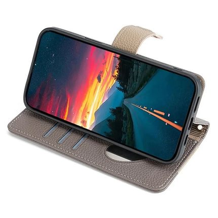 For Motorola Edge (2024) 5G Case Mirror Wallet Leather Phone Cover with Chain Shoulder Strap