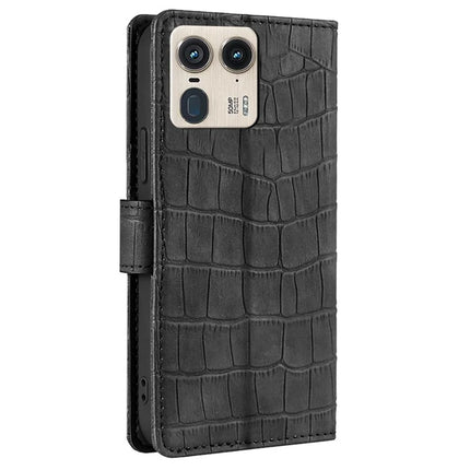 For Motorola Moto X50 Ultra 5G / Edge 50 Ultra 5G Case Crocodile Texture PU Leather Phone Cover