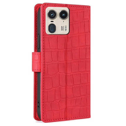 For Motorola Moto X50 Ultra 5G / Edge 50 Ultra 5G Case Crocodile Texture PU Leather Phone Cover