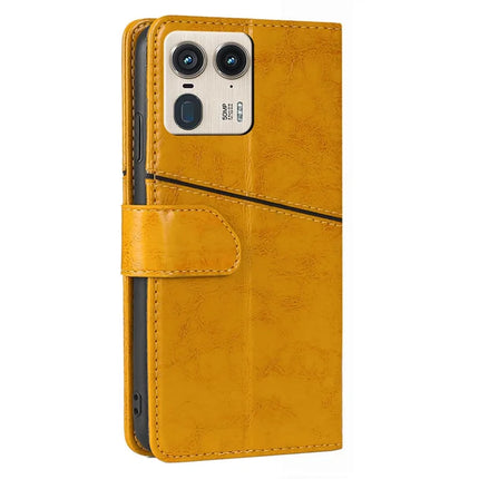 For Motorola Moto X50 Ultra 5G / Edge 50 Ultra 5G Case Geometric Splicing PU Leather Phone Cover