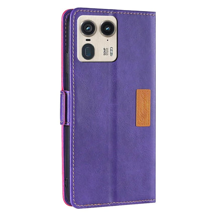 For Motorola Moto X50 Ultra 5G / Edge 50 Ultra 5G Case Contrast Color Wallet Leather Phone Cover