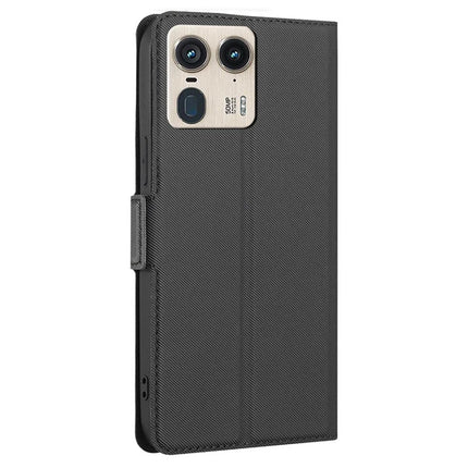 For Motorola Moto X50 Ultra 5G / Edge 50 Ultra 5G Case Card Holder Twill Texture Leather Phone Cover