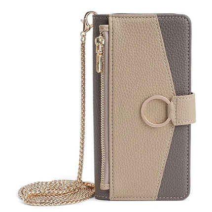 For Motorola Moto X50 Ultra 5G / Edge 50 Ultra 5G Case Mirror Wallet Leather Phone Cover with Chain Shoulder Strap