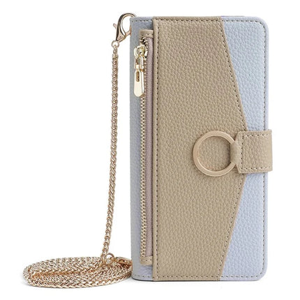 For Motorola Moto X50 Ultra 5G / Edge 50 Ultra 5G Case Mirror Wallet Leather Phone Cover with Chain Shoulder Strap