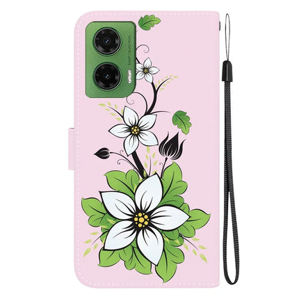 For Motorola Moto G35 5G Wallet Phone Case Anti-Drop Leather Flip Cover Pattern Printing