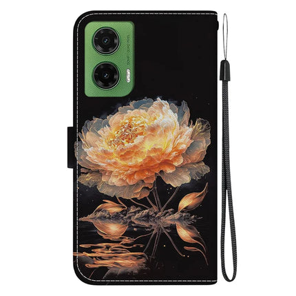 For Motorola Moto G35 5G Wallet Phone Case Anti-Drop Leather Flip Cover Pattern Printing