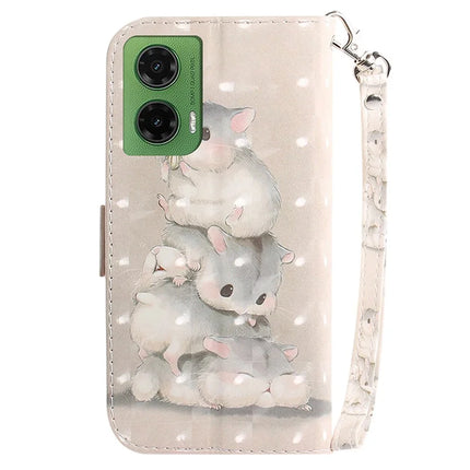 For Motorola Moto G35 5G Case Pattern Printing Leather Wallet Phone Cover