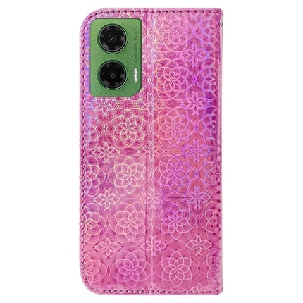 For Motorola Moto G35 5G Stand Case Dazzling Flower Leather Phone Cover