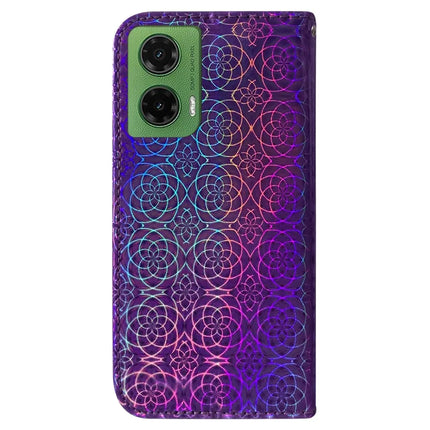 For Motorola Moto G35 5G Stand Case Dazzling Flower Leather Phone Cover