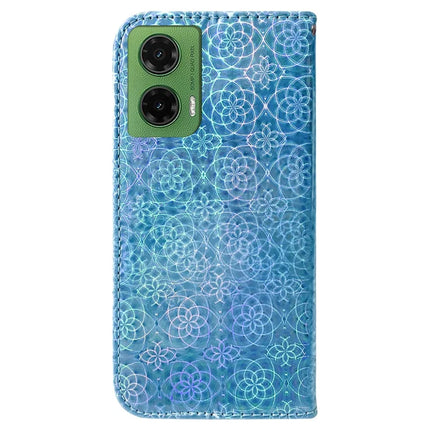 For Motorola Moto G35 5G Stand Case Dazzling Flower Leather Phone Cover