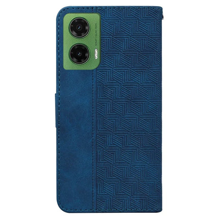 For Motorola Moto G35 5G Case Geometry Pattern Leather Wallet Phone Cover
