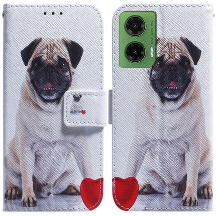For Motorola Moto G35 5G Wallet Case Pattern Print Leather Phone Cover - Dog