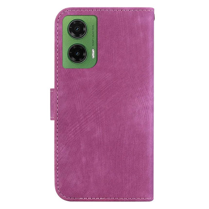 For Motorola Moto G35 5G Wallet Case Tiger Imprint Leather Shockproof Phone Cover