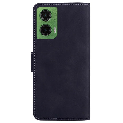 For Motorola Moto G35 5G Case Solid Color Leather Wallet Phone Cover