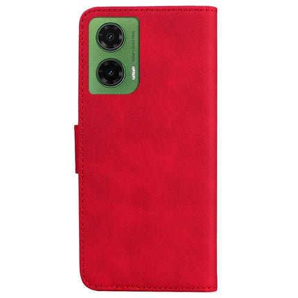 For Motorola Moto G35 5G Case Solid Color Leather Wallet Phone Cover