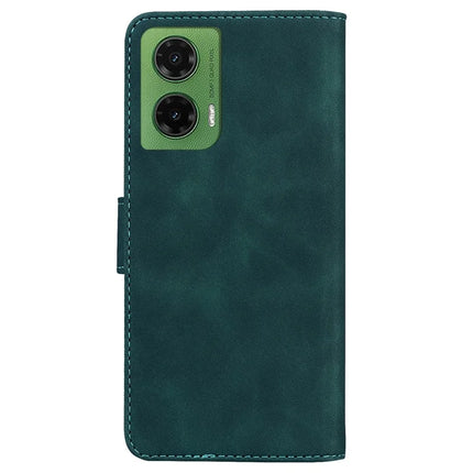 For Motorola Moto G35 5G Case Solid Color Leather Wallet Phone Cover