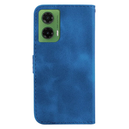 For Motorola Moto G35 5G Stand Case 7-Shaped Pattern Imprint Leather Phone Cover
