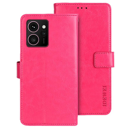 IDEWEI For HMD Skyline Stand Case Crazy Horse Texture Leather Phone Cover - Rose
