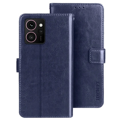 IDEWEI For HMD Skyline Stand Case Crazy Horse Texture Leather Phone Cover - Dark Blue