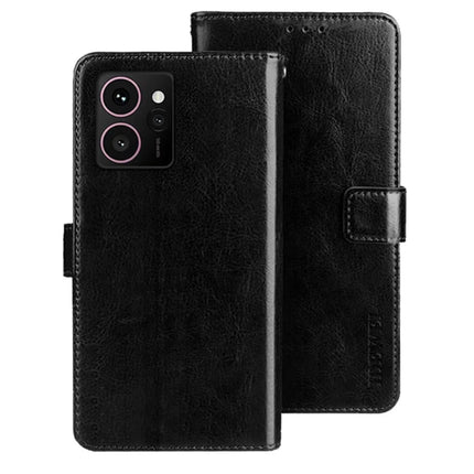 IDEWEI For HMD Skyline Stand Case Crazy Horse Texture Leather Phone Cover - Black