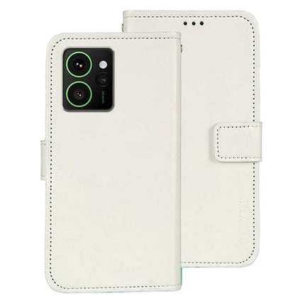 IDEWEI For HMD Skyline Stand Case Crazy Horse Texture Leather Phone Cover - White