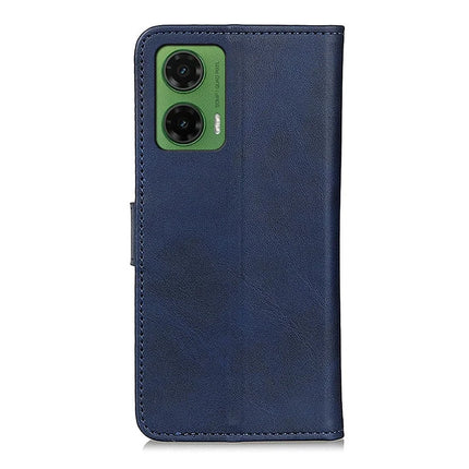 For Motorola Moto G35 5G Stand Wallet Case Cowhide Texture Leather Phone Cover
