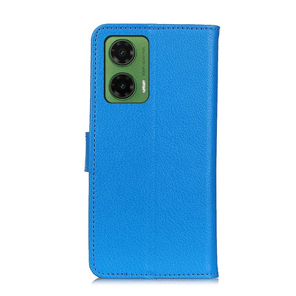 For Motorola Moto G35 5G Wallet Case PU Leather Phone Cover Litchi Texture