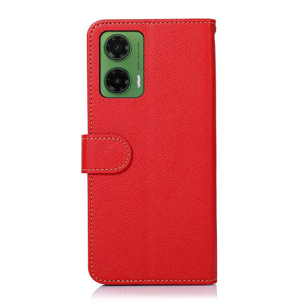 KHAZNEH For Motorola Moto G35 5G Case RFID Blocking Wallet PU Leather Phone Cover
