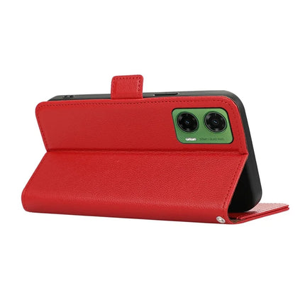 ABEEL For Motorola Moto G35 5G Case Litchi Texture Leather RFID Blocking Phone Cover