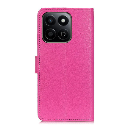 For Honor X7c 4G / 200 Smart 5G / Play 60 Plus 5G Wallet Case PU Leather Phone Cover Litchi Texture