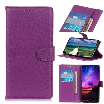 For Honor X7c 4G / 200 Smart 5G / Play 60 Plus 5G Wallet Case PU Leather Phone Cover Litchi Texture