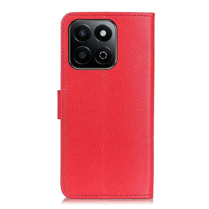 For Honor X7c 4G / 200 Smart 5G / Play 60 Plus 5G Wallet Case PU Leather Phone Cover Litchi Texture