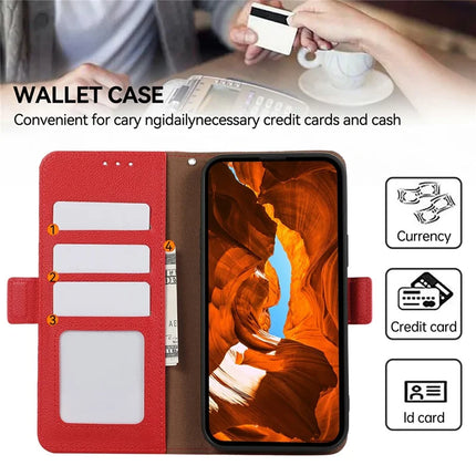 ABEEL For Honor X7c 4G / 200 Smart 5G / Play 60 Plus 5G Case Litchi Texture Leather RFID Blocking Phone Cover