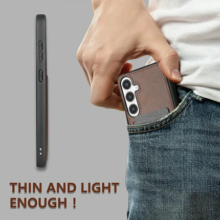 AZNS K1 Series For Samsung Galaxy S24 Case Calf Texture Anti-Drop PU+TPU Phone Cover