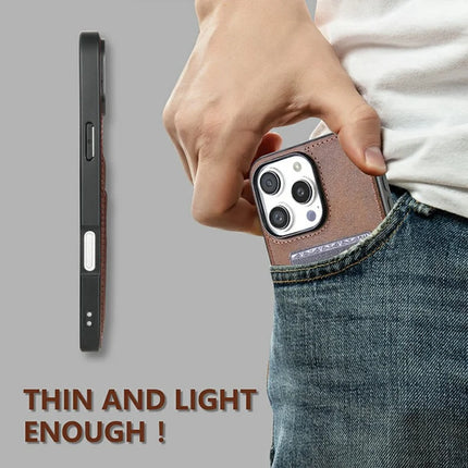 AZNS K1 Series For iPhone 16 Pro Max Case Calf Texture Anti-Drop PU+TPU Phone Cover