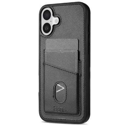 AZNS K1 Series For iPhone 16 Case Calf Texture Anti-Drop PU+TPU Phone Cover