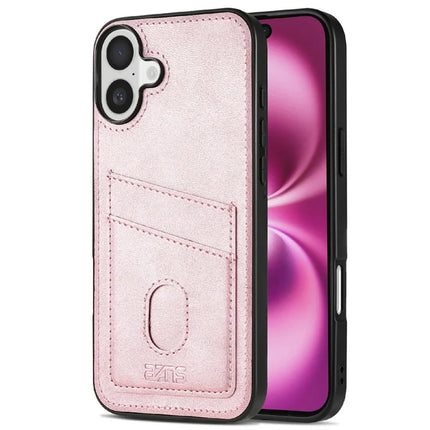 AZNS K1 Series For iPhone 16 Case Calf Texture Anti-Drop PU+TPU Phone Cover