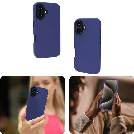 GW03 For iPhone 16 Plus Case TPU + PC Phone Cover Dual Layer Shockproof