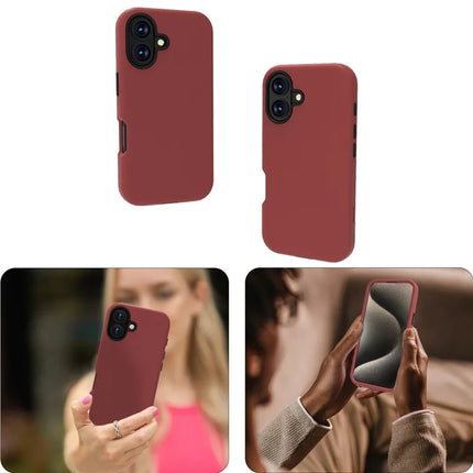 GW03 For iPhone 16 Plus Case TPU + PC Phone Cover Dual Layer Shockproof
