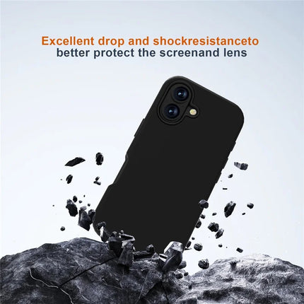 GW03 For iPhone 16 Plus Case TPU + PC Phone Cover Dual Layer Shockproof