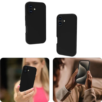 GW03 For iPhone 16 Plus Case TPU + PC Phone Cover Dual Layer Shockproof