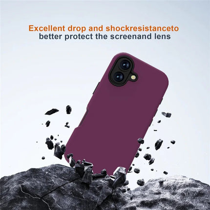 GW03 For iPhone 16 Plus Case TPU + PC Phone Cover Dual Layer Shockproof