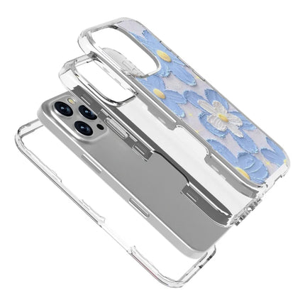 GW02 For iPhone 16 Pro Max Case IMD Pattern TPU+PC Shockproof Phone Cover