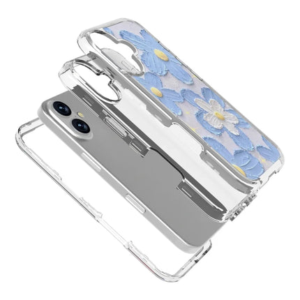 GW02 For iPhone 16 Plus Case IMD Pattern TPU+PC Shockproof Phone Cover