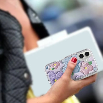 GW02 For iPhone 16 Case IMD Pattern TPU+PC Shockproof Phone Cover