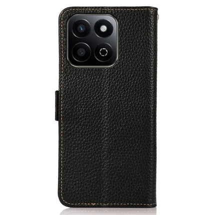 KHAZNEH For Honor X7c 4G / 200 Smart 5G / Play 60 Plus 5G Phone Case Genuine Cow Leather Cover RFID Blocking
