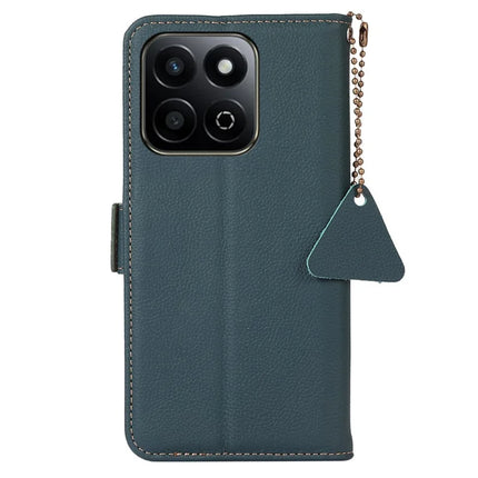 TJ For Honor X7c 4G / 200 Smart 5G / Play 60 Plus 5G Case RFID Blocking Genuine Cow Leather Phone Cover