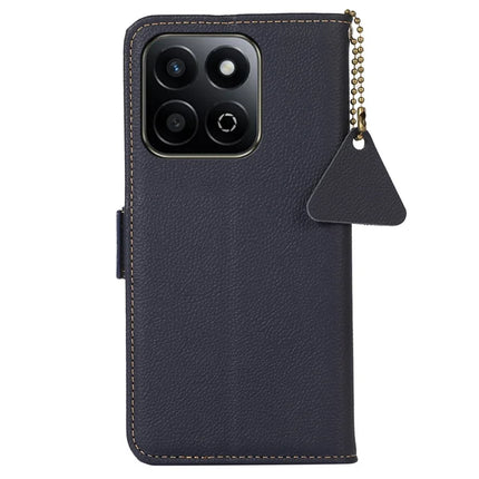 TJ For Honor X7c 4G / 200 Smart 5G / Play 60 Plus 5G Case RFID Blocking Genuine Cow Leather Phone Cover