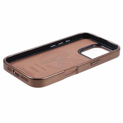 KIGC For iPhone 16 Pro Max Case Compatible with MagSafe PC+TPU+PU Electroplating Phone Cover