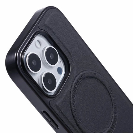 KIGC For iPhone 16 Pro Max Case Compatible with MagSafe PC+TPU+PU Electroplating Phone Cover